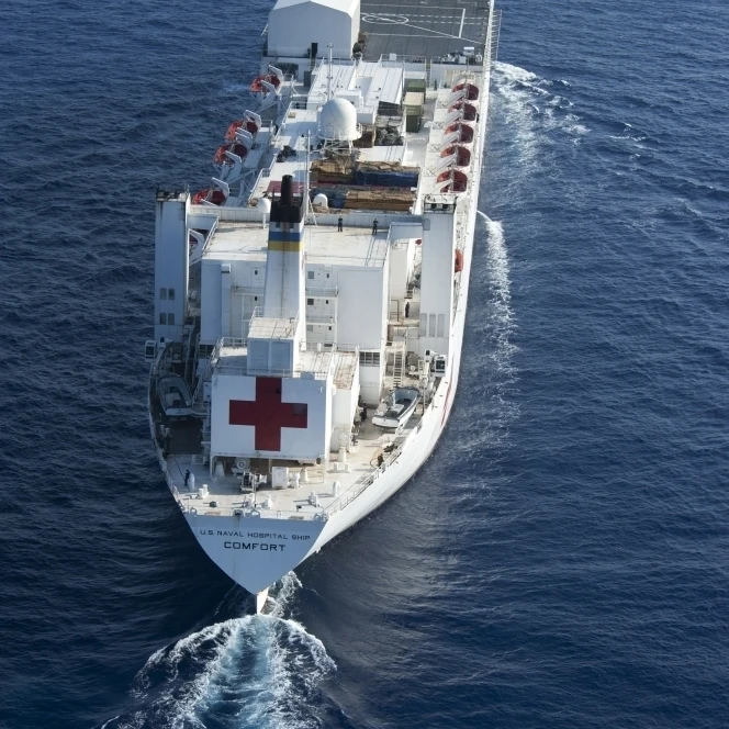 The Military Sealift Command hospital ship USNS Comfort Poster Print (11 x 17)