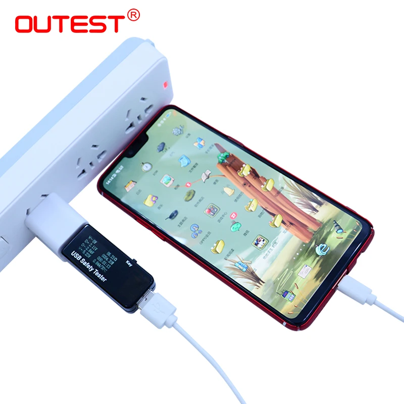 USB тестер OUTEST с цифровым дисплеем 3 30 в измеритель емкости и зарядного устройства