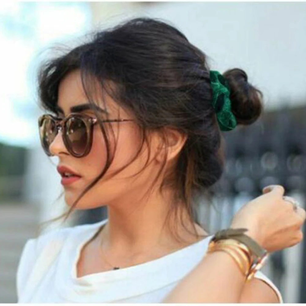 

Hair Scrunchies Velvet Elastics Ties Scrunchy Bands Ties Ropes Strong Elastic Accessory for Ponytail Holder