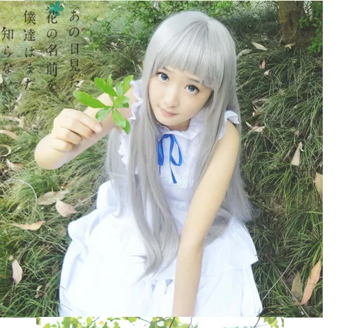 Костюм для косплея Ano Hi Mita Hana no Namae o Bokutachi wa Mada Shiranai белое летнее платье Хэллоуина