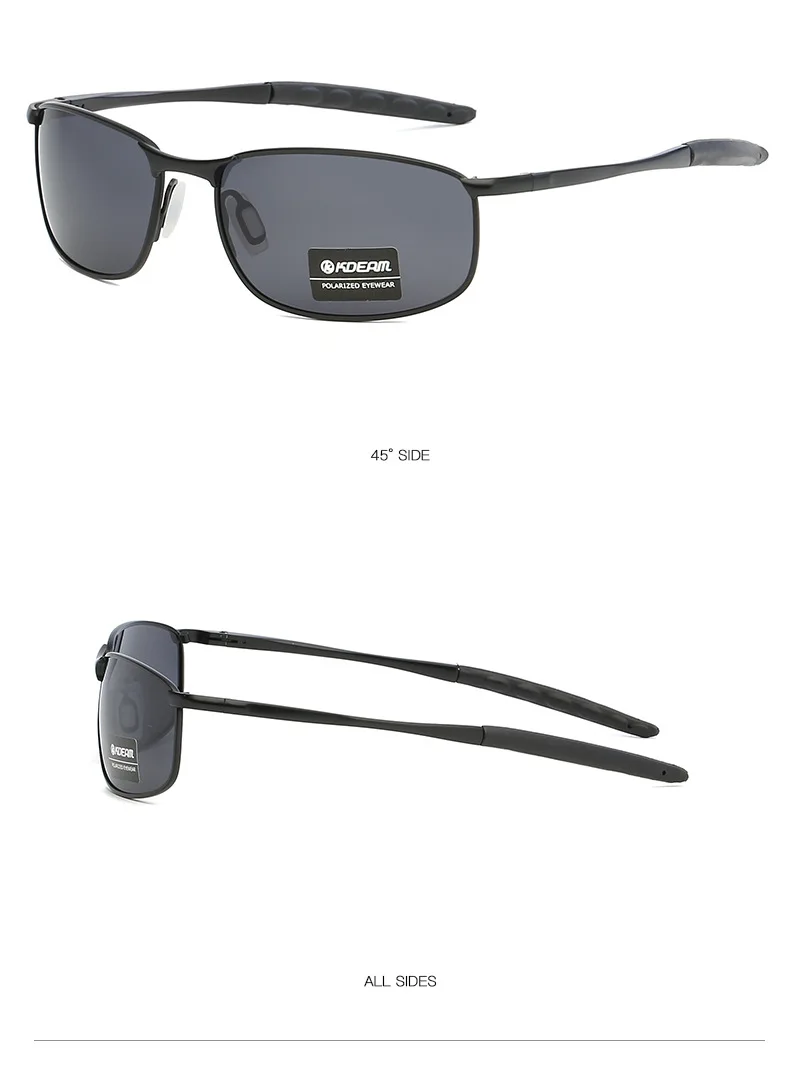 Поляризованных солнцезащитных очков Для мужчин KDEAM модные Rectagle очки, подходят для вождения, солнцезащитные очки Для мужчин UV400 Gafas De Sol KD395 мужские солнцезащитные очки