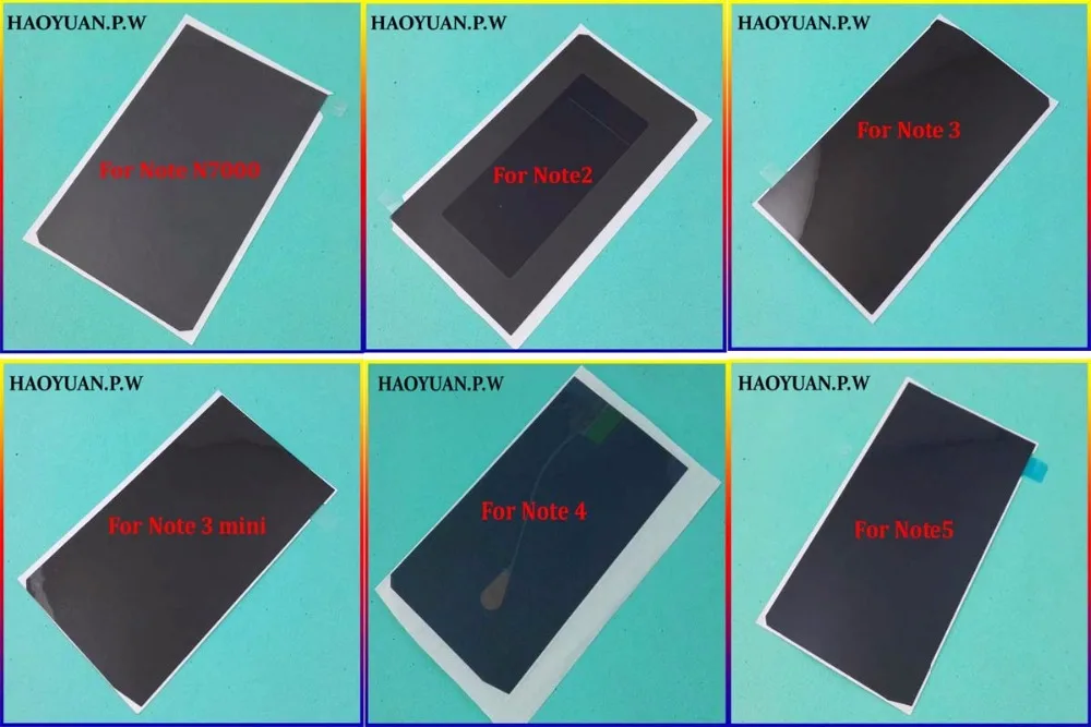 Клейкая лента HAOYUA N.P.W для ЖК экрана клей Samsung Galaxy Note 1 2 3 lite 4 5 20 шт./лот|for samsung galaxy|glue
