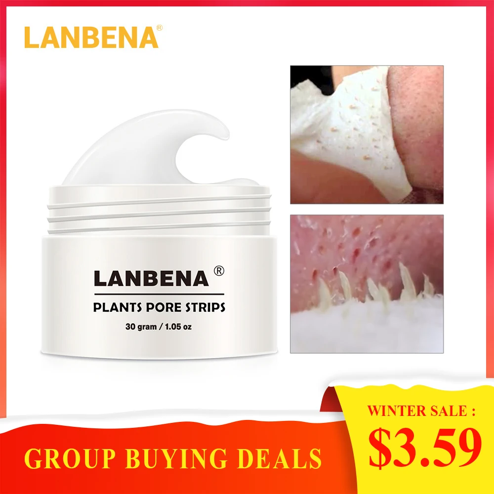 2019 New Style LANBENA Blackhead Remover Nose Mask Pore Strip Black Mask Peeling Acne Treatment Black Deep Cleansing Skin Care