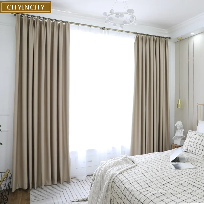 Прочные затемненные занавески для спальни, элегантные современные занавески для гостиной, домашний декор, из искусственного льна, на заказ