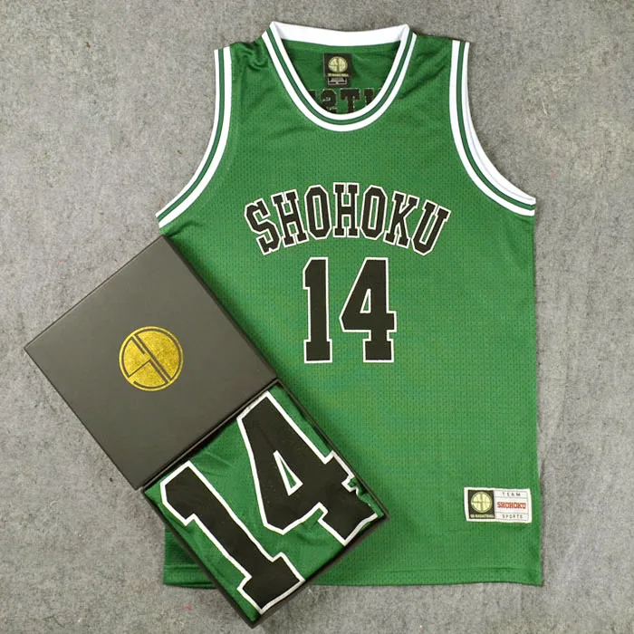 SLAM dank Косплей Костюм Shohoku номер 14 Hisashi Mitsui баскетбольная куртка без рукавов Топы Плюс Размер m-xxl 4 цвета