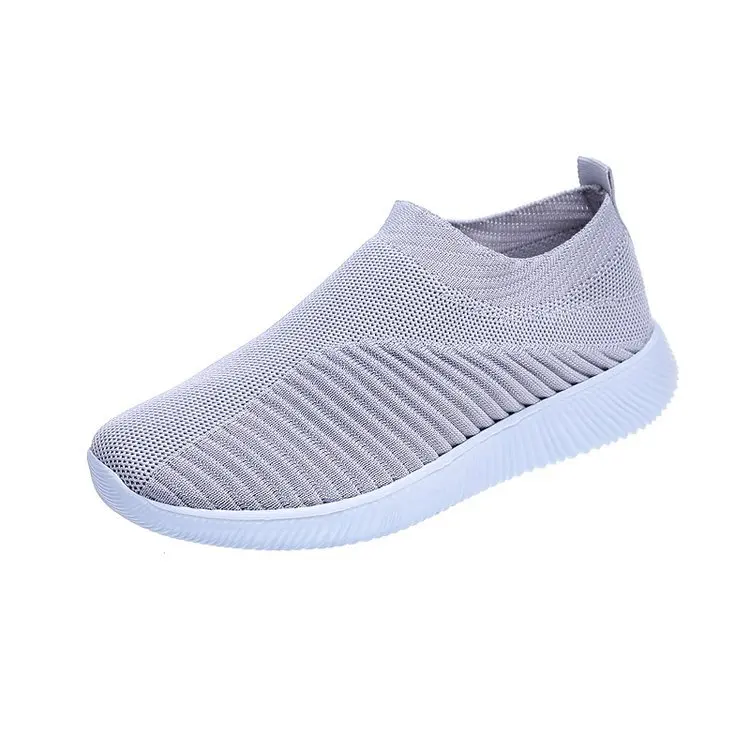 

Women Shoes Knitting Sock Sneakers Women Spring Summer Slip On Flat Shoes Women Plus Size Loafers Flats Walking krasovki Famela