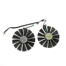 T129215SM 4 PIN PC Вентилятор для ASUS RX580 8G O8G RX470 O4G игровой 13 лопасти охлаждающий вентилятор RX570 GPU заменить Вентилятор охлаждения