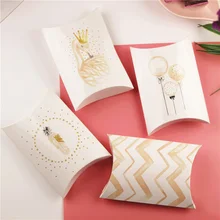 

1PCS Flamingo Candy Gift Box Wedding Birthday Party Guest Packaging Boxes Gift Bags Paper Pillow Box Kids Decor