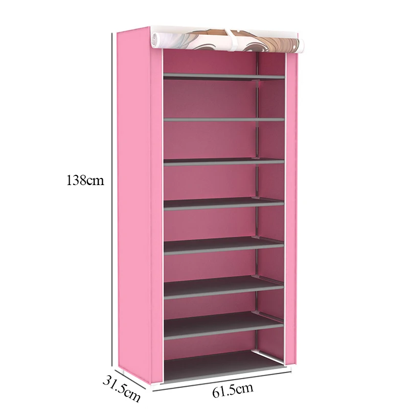 9 تيير بسيط الأزياء خزانة خذاء محبوكة 27 أزواج الأحذية تخزين الرف المنزل خزانة الأثاث الفضاء توفير أداة تنظيم الأحذية