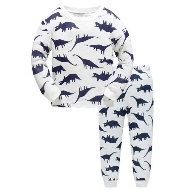 Buy 6sets/lot ,Boys Pajamas Sets Cartoon dinosaur