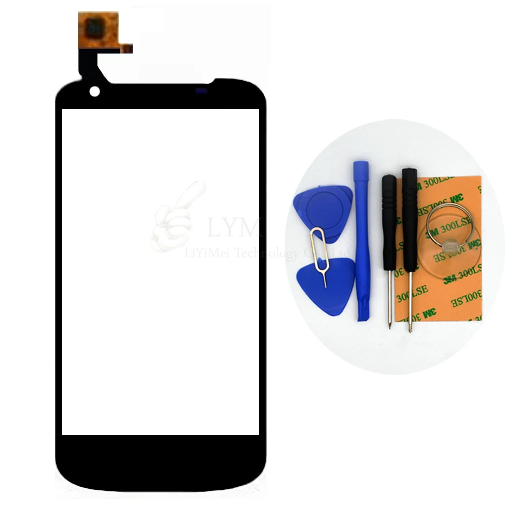 Black TP for Gigabyte GSmart GS202 Megatron Touch Screen Digitizer Glass Panel Sensor No LCD Replace