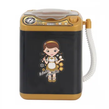 

Mini Electric Washing Machine Girl Toy Makeup Brush Cleaner Device Automatic Cleaning Washing Machine Tool Simulation Toy