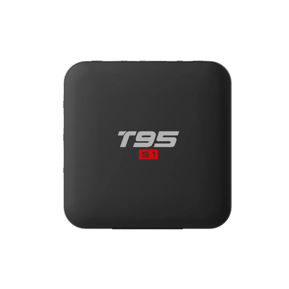 Amlogic S905W четырехъядерный 2G/16G Android 7 1 ТВ приставка WiFi T95 S1 смарт Поддержка HD AV с T2 L