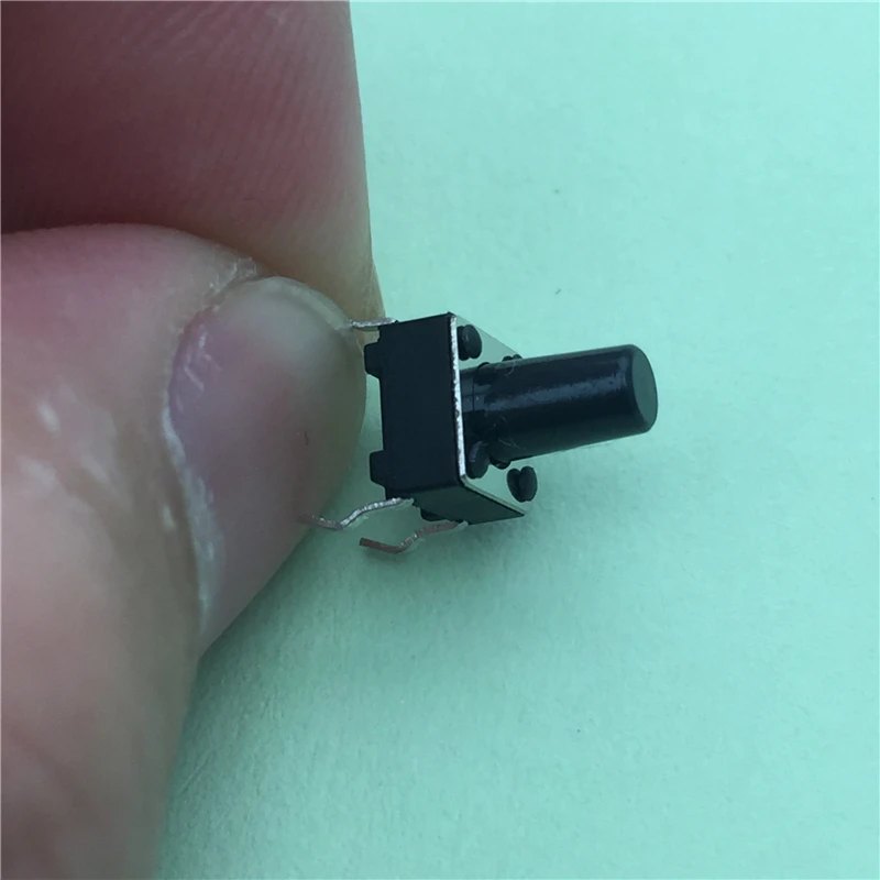 

50pcs/lot 6x6x9MM 4PIN G94 Tactile Tact Push Button Micro Switch Direct Self-Reset DIP Top Copper