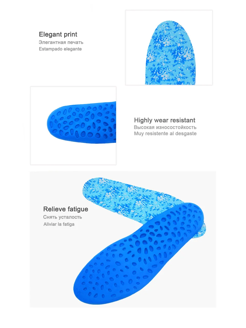 Sport insole print Blue XA4