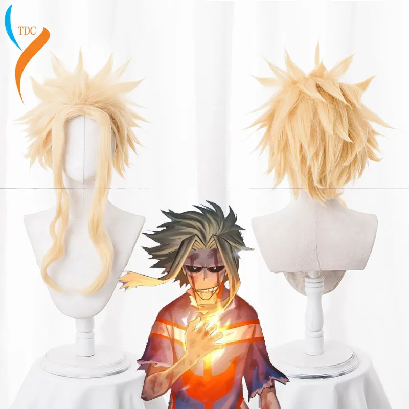 All Might Boku No Hero Academy Hair Аниме косплей парик My Hero Academy/Academy косплей парик Синтетический All Might Hair для мужчин