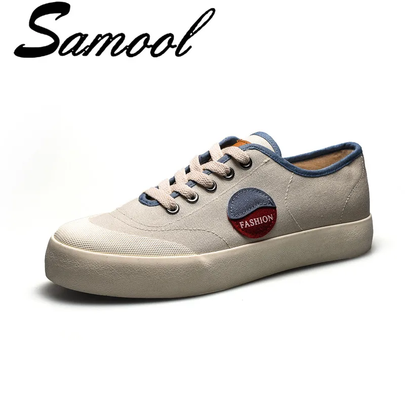 

Summer Fashion Men Lace Up Canvas Shoes Japanese Style Round Head Breathable Lightweight Male Flats Sneakers Zapatos Hombre Sx5