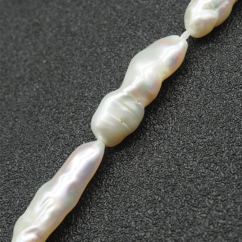 16-22MM 10Pcs Baroque Irregular AA Natural Freshwater Pearl Strand Bead Earring Charms Jewelry Loose Beads