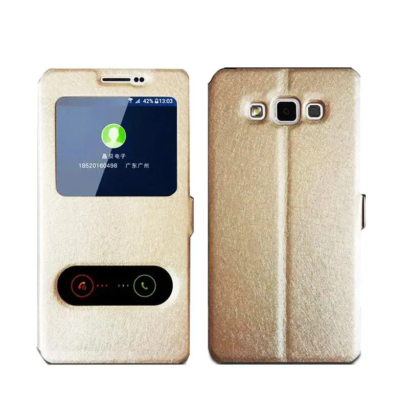 Чехол книжка Fundas J5 для Samsung Galaxy 2016 кожаный чехол с окошком J500 J500F J510 (6) чехлы
