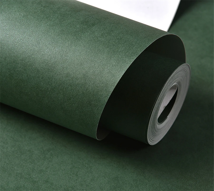 wallpapers Green Background Wallpaper Plain beibehang thick plain color wallpaper apple green dark green fashion bedroom living room background wallpaper roll papier peint