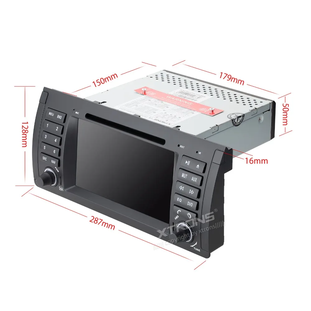 XTRONS 7 дюймов головное устройство 1 din WinCE dvd плеер автомобиля CANbus gps навигация для BMW