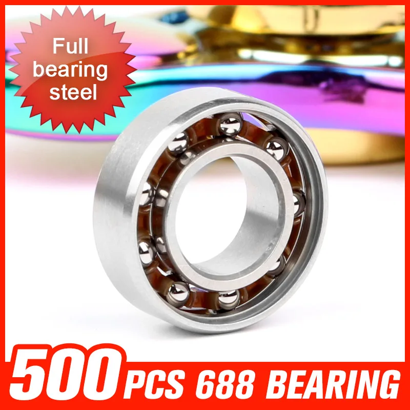 

500pcs 688 Bearing 9 Beads For Fan Motor Handspinner Curing Precision Machine Gyroscopic Roller Hardware Tool Accessories