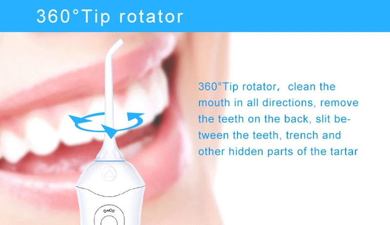 Nicefeel портативный ирригатор для полости рта, зубная нить, зубная нить, ирригатор, заряжаемый водный ирригатор, водяная ирригационная струя