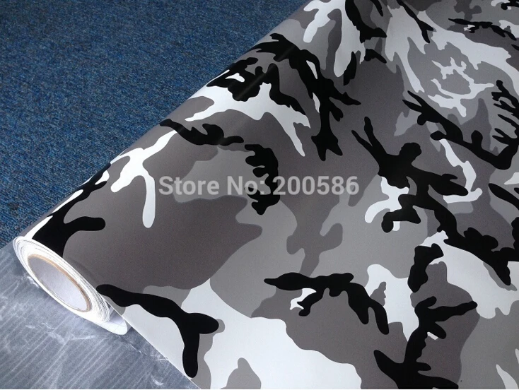 Camo Vinyl Wrap Self Adhesive Sticky Back Air Free Plastic Multiple Camouflages 