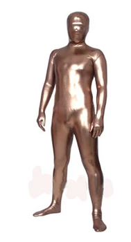 

(S04)Coffe Shiny Metallic Tights Unisex original Fetish Zentai Suits