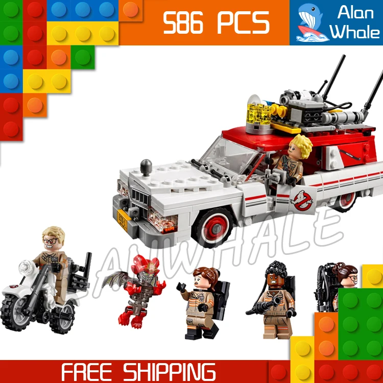 Ghostbusters Ecto-1 /& 2 75828 Building Blocks 586 Pcs Bricks Free Shipping