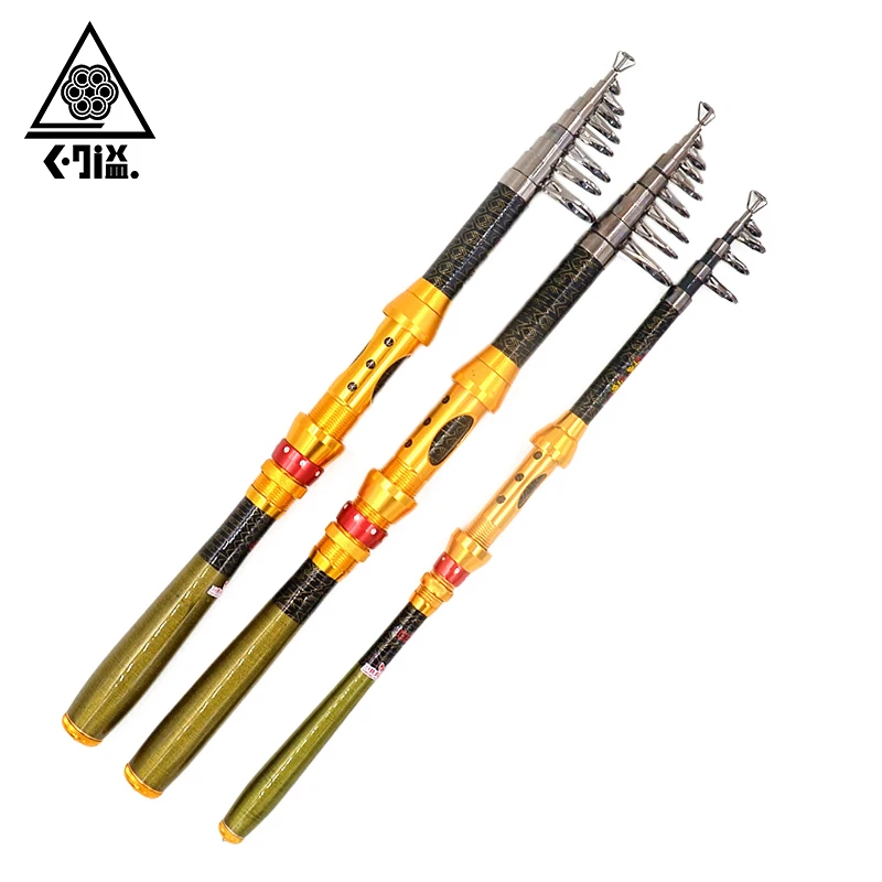 JUYI 99% Carbon Portable Telescopic Fishing Rod Spinning Hand 1.8M 2.1M 2.4M 2.7M 3.0M Sea Ocean Tackle | Спорт и развлечения