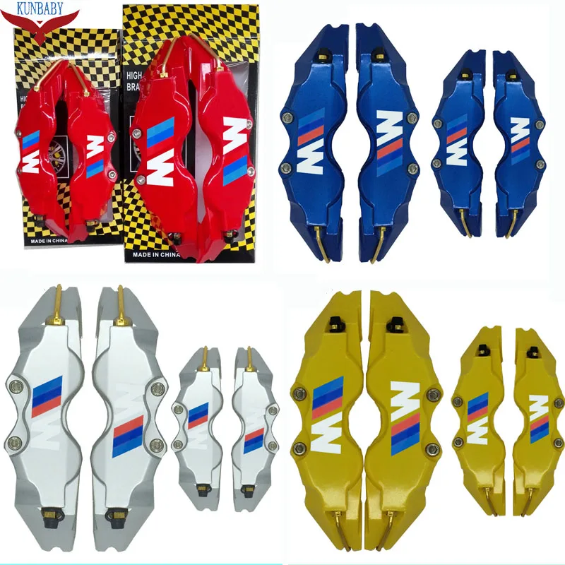 

KUNBABY 4 Colors Brake Caliper Cover Model 3 White M 4 Pcs Car Styling Decoration For BMW And Other Car