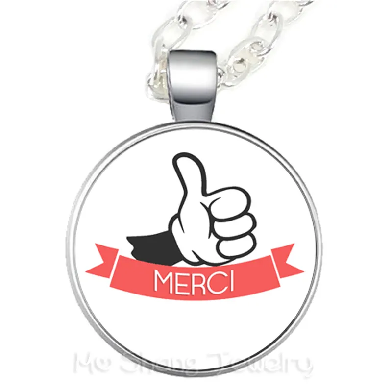 New Fashion Merci Maitresse Necklace 25mm Glass Dome