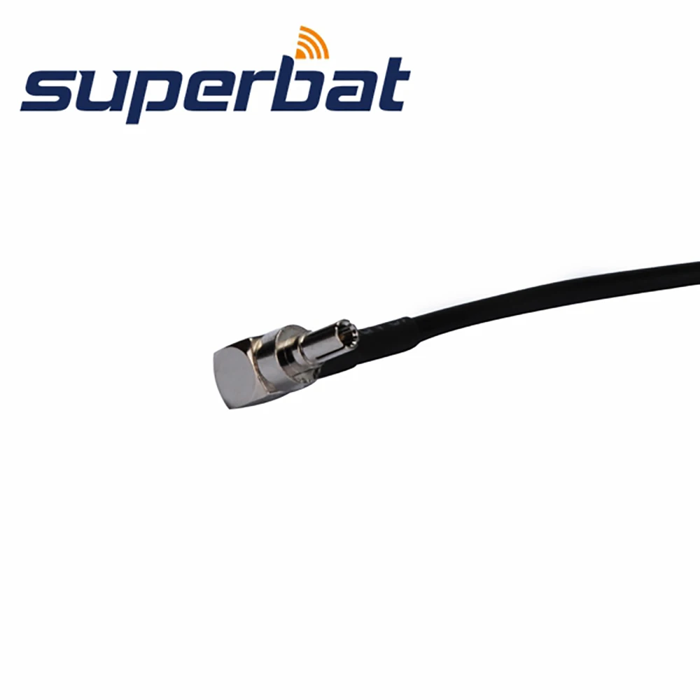 Superbat CRC9 разъем под прямым углом мужчины к SMA перегородки Женский Джек RG174 15 см для 3G Huawei Модем