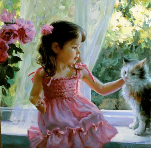 

Cat and Flower Rose Pattern Diamond Embroidery Needlework 5D Diamond Painting Cross Stitch Full Drill Rhinestones Painting