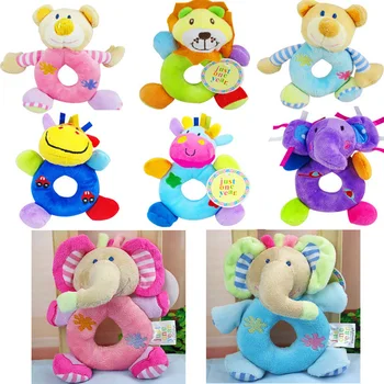 

Baby Rattles Toy Intelligence Grasping Gums Plastic Hand Bell Rattle Funny Educational Mobiles Toys Birthday Gifts