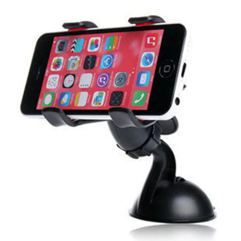 

Car Mobile Phone Bracket 360 Degree ABS Suction Cup PVC Rotation Double Clip Car Support Mobile Phone Holder Accessories