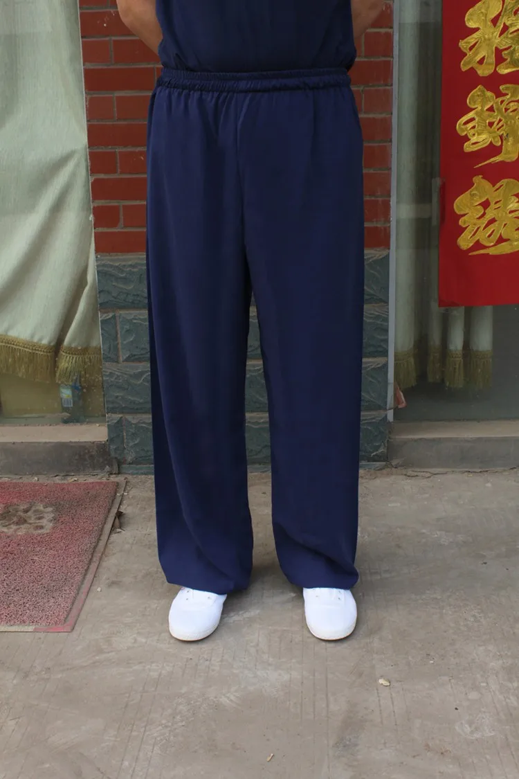 Индивидуальные унисекс Мужские и женские мужчины женщины Единоборства Тай Чи штаны для тайчи Кунг Фу шаровары брюки высокого качества