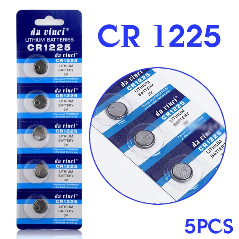 5 штук упак. CR1225 3 В батарея LM1225 BR1225 KCR1225 монета литиевая для 3D очки часы
