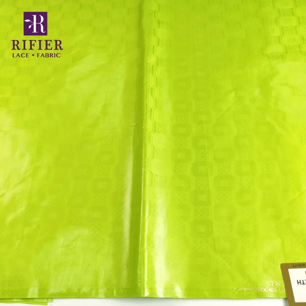 Ароматизированный мятный зеленый 5 ярдов! Bazin Riche жаккардовые дизайнерские ткани нигерийские французские мужские и женские Gar мужские т Швейные тазины материал