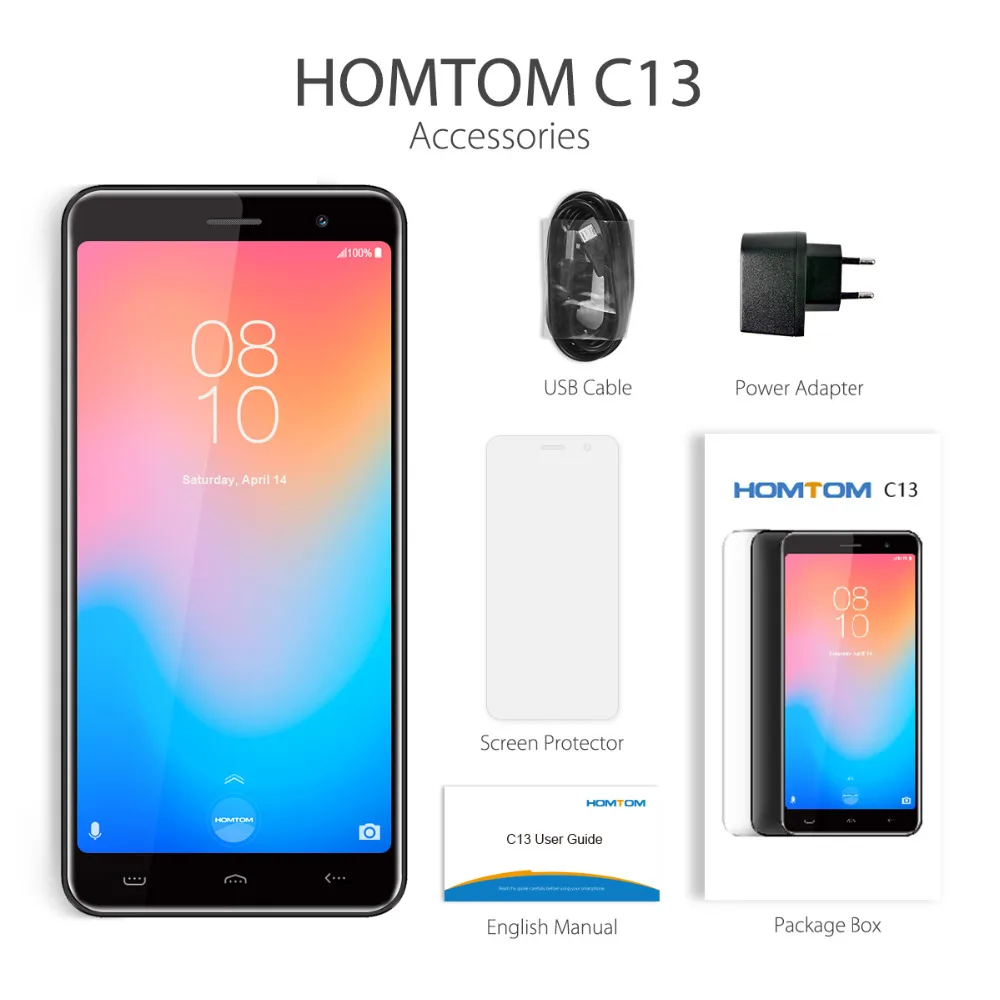 HOMTOM C13 3G Smartphone 5.0 Inch MT6580M Quad-core 1.3GHz 1GB RAM 8GB ROM 5.0MP Rear Camera 2750mAh Android Mobile Cellphone HOMTOM C13 3G Smartphone 5.0 Inch MT6580M Quad-core 1.3GHz 1GB RAM 8GB ROM 5.0MP Rear Camera 2750mAh Android Mobile Cellphone