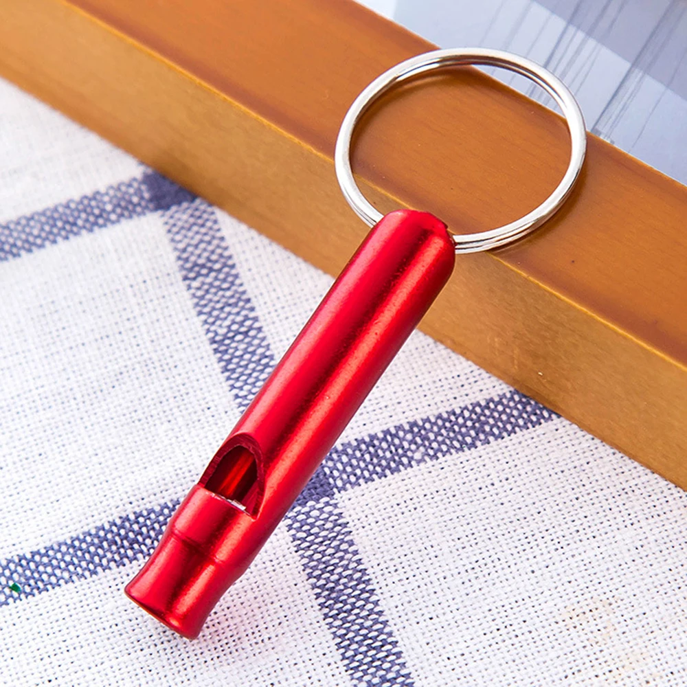 

Outdoor Metal Multifunction Whistle Pendant With Keychain Keyring For Outdoor Survival Emergency Mini size whistles