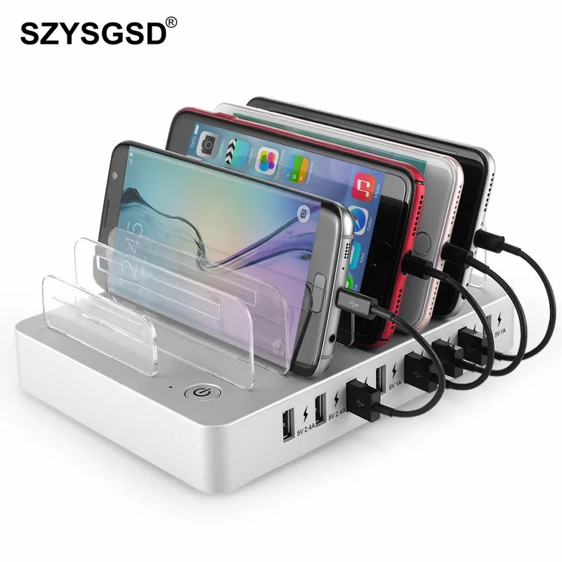Desktop Usb Charger Multi 8 Port Stand Docking 2 4a Universal Desktop Usb Charger Multi 8 Port Stand