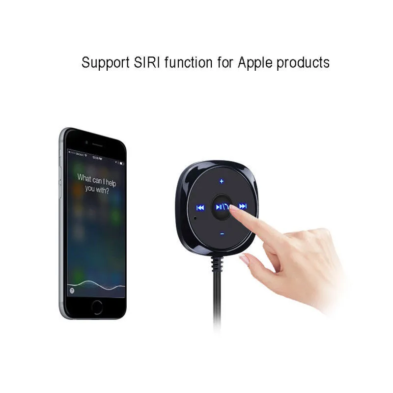 Комплект беспроводной связи bluetooth для автомобиля Handsfree 3,5 мм Автомобильный Aux аудио музыкальный приемник USB Changer вызов iphone Siri