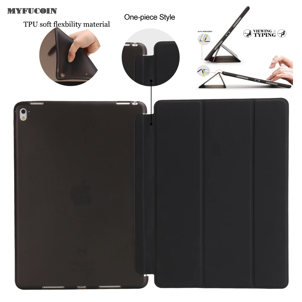 

Case For iPad Pro 9.7 Case Smart Cover For ipad Pro 9.7" case funda ipad Case TPU soft flexbility material protective