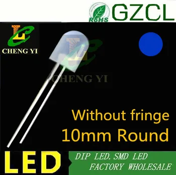 

Blue 10mm light emitting diode 465-475nm diffused dip led 3.0-3.5V(without fringe led)