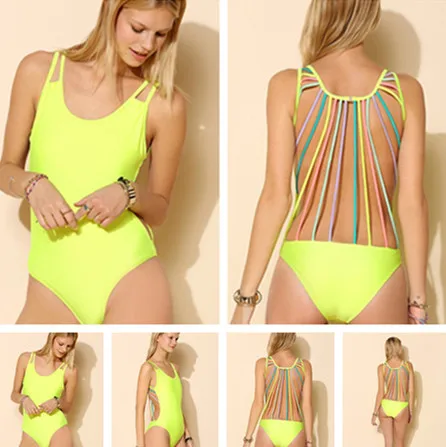 bright colored one piece swimsuits