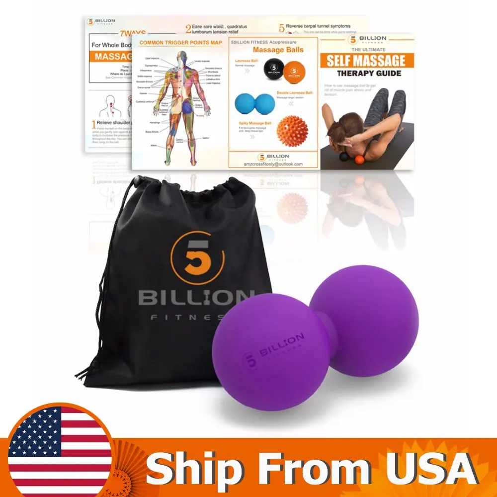 

Peanut Massage Ball Double Massage Ball for Physical Therapy Deep Tissue Massage Tool for Myofascial Release Muscle Relaxer