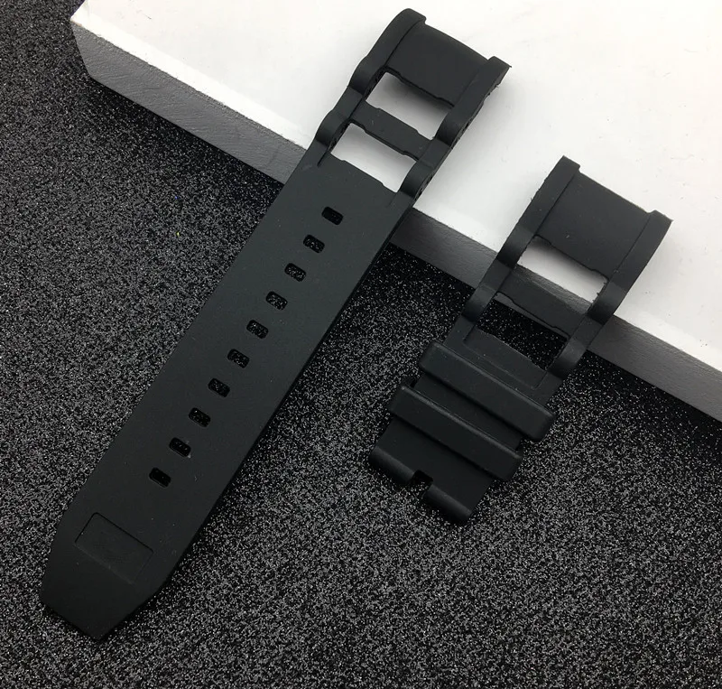 

New Black 26mm Diving Silicone Rubber Watchband for Invicta strap Watch belt Man Noma band Sports Specific Lug no tool logo on