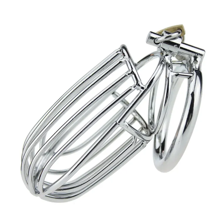 40 45 50mm for choose Stainless steel short male metal chastity cage device CB6000S cock lock